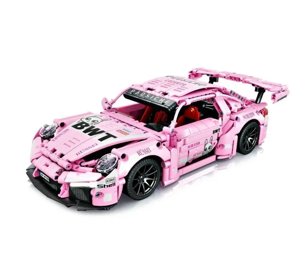 Pink porsche discount toy car