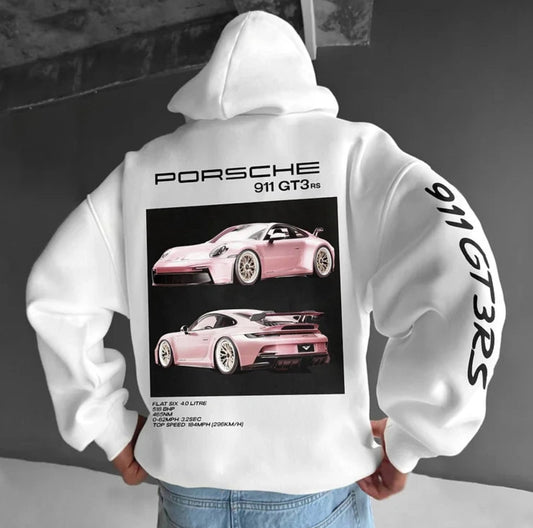 White Porsche Hoodie