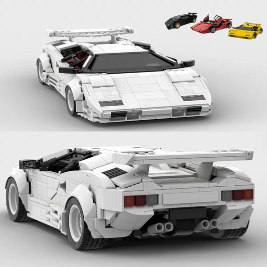 Lamborghini Countache super car Building Blocks