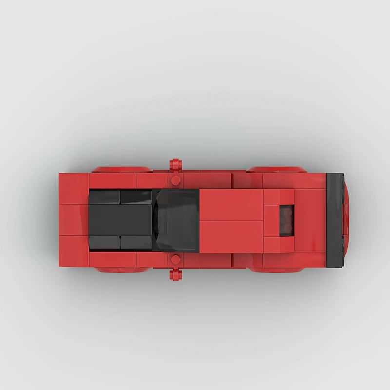 Red Dodge Charger Building Blocks