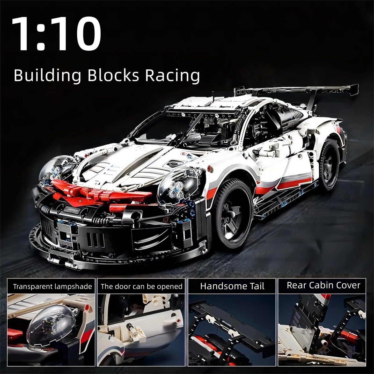 Porsche Racing Sports Car Building Block