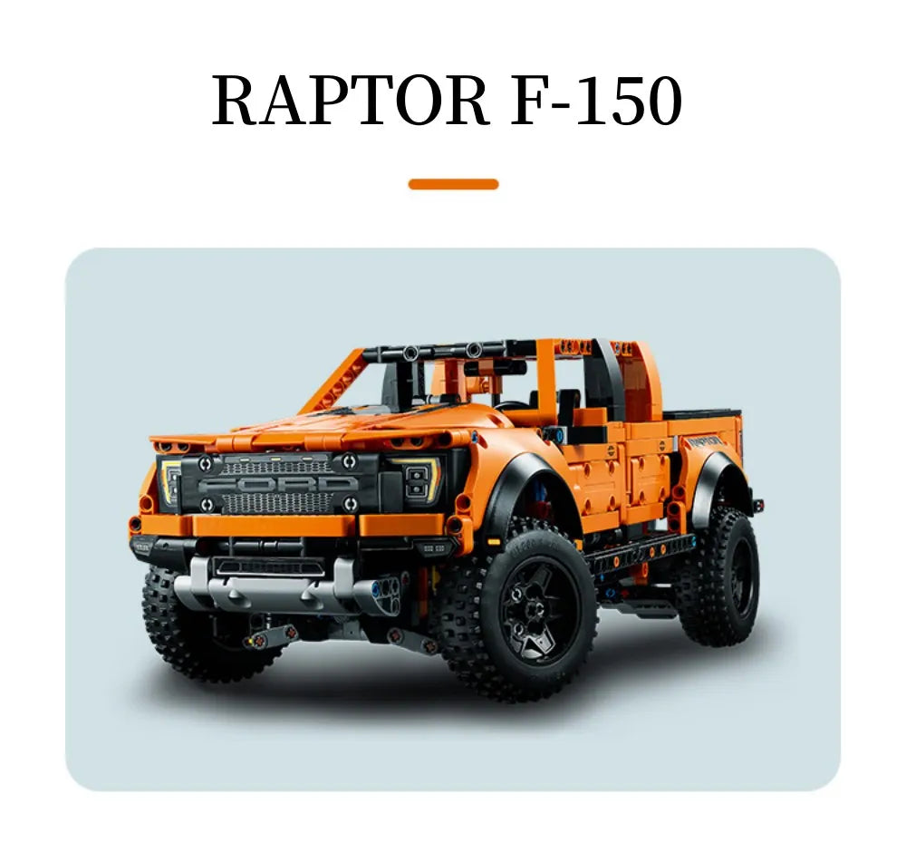 Ford Raptor F150 Truck Car Building Blocks