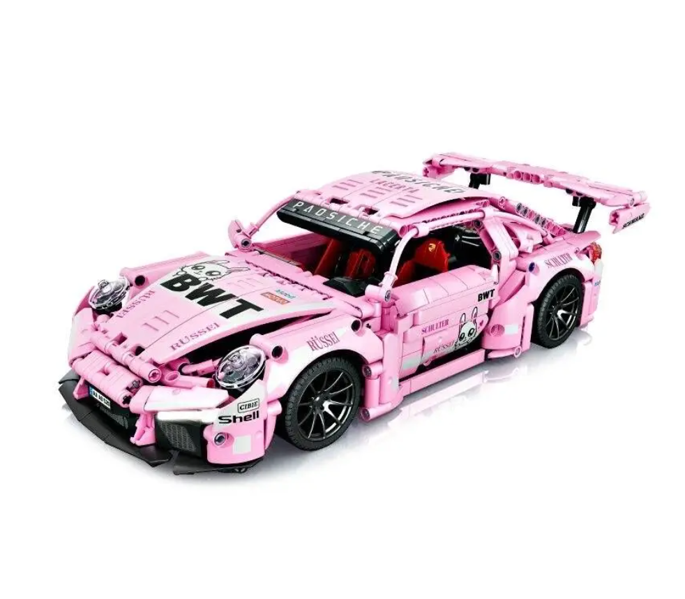 Pink Porsche Building Blocks